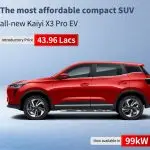 Kaiyi Nepal Launches Affordable X3 Pro EV with 99kW Motor
