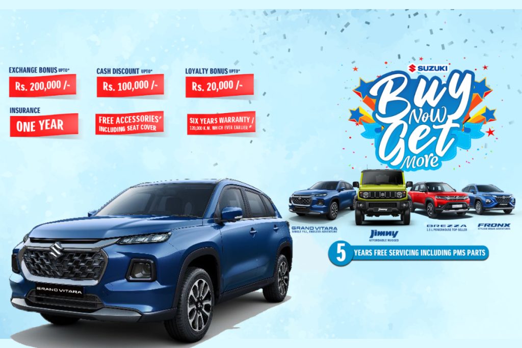 Suzuki Announces Exclusive Offers on Cars for a Limited Period