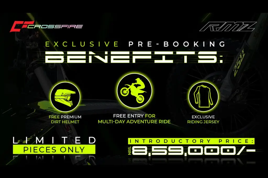 Crossfire RMZ 250 Pre-Bookings Now Open in Nepal