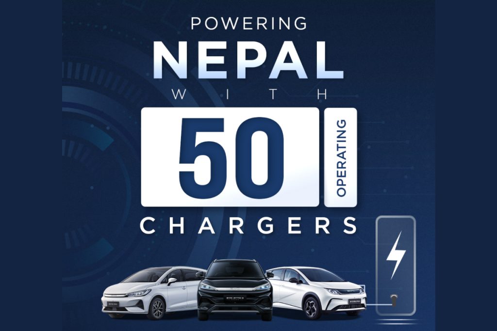 BYD Expands 50 EV Charging Network Across Nepal